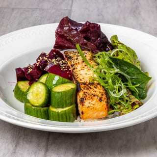 Miso Glazed Salmon Bowl